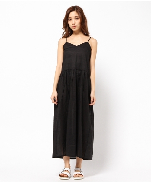 MOUSSY（マウジー）の「COTTON SUPER LONG CAMI DRESS（ワンピース・レディース・ホワイト/ブラック/グレー・FREE）」の11枚目の写真