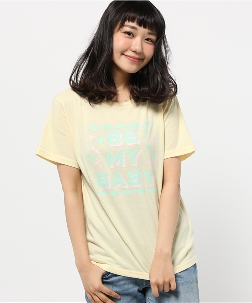WEGO（ウィゴー）の「WEGO/80sサーフTシャツ（Tシャツ/カットソー・レディース・ホワイト/ライトイエロー・FREE）」の12枚目の写真