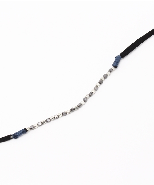 チャイハネ（チャイハネ）の「【チャイハネ】フェザー＆レザーフリンジネックレス（ネックレス・レディース・ブラウン/キナリ/ブラック・FREE）」の5枚目の写真