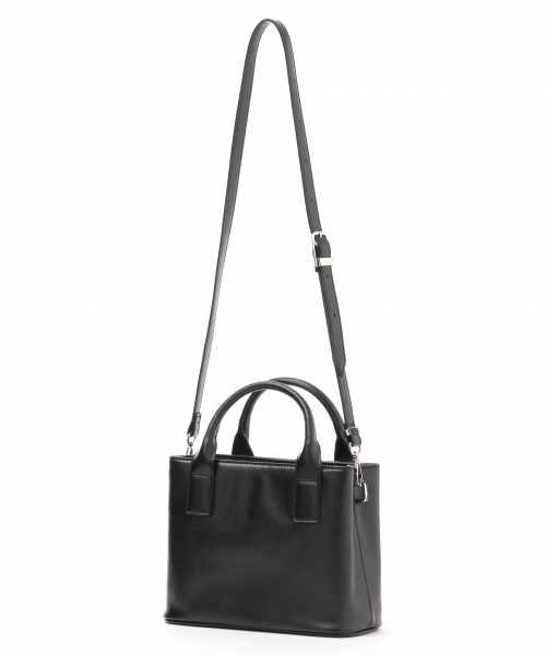 A part by（アパートバイ）の「スクエア2WAYトートバッグ 730150 （ショルダーバッグ・レディース・ライトグレー/ブラック/ベージュ・FREE）」の8枚目の写真