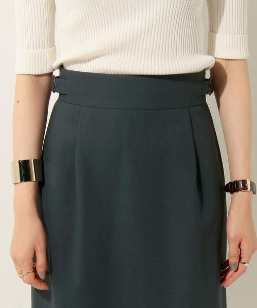 UNITED ARROWS（ユナイテッドアローズ）の「UBCE ハイウエスト サイドバックル タック スカート（スカート・レディース・ライトピンク/ダークグリーン/ネイビー・36/40/38）」の15枚目の写真