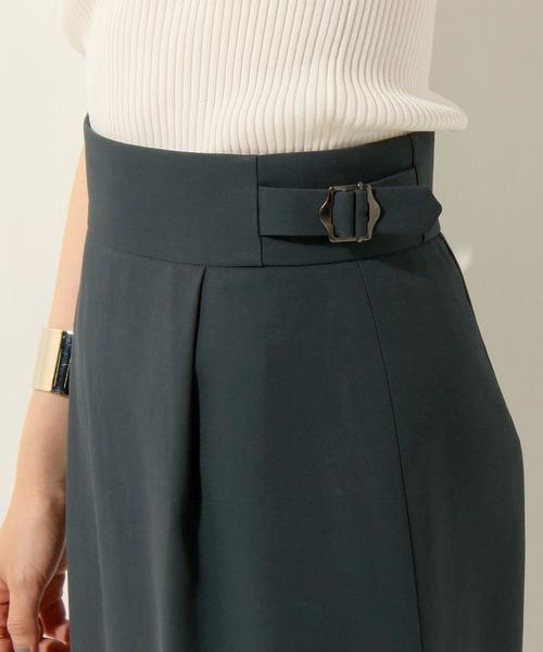 UNITED ARROWS（ユナイテッドアローズ）の「UBCE ハイウエスト サイドバックル タック スカート（スカート・レディース・ライトピンク/ダークグリーン/ネイビー・36/40/38）」の19枚目の写真