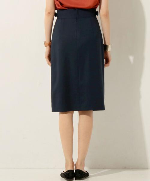 UNITED ARROWS（ユナイテッドアローズ）の「UBCE ハイウエスト サイドバックル タック スカート（スカート・レディース・ライトピンク/ダークグリーン/ネイビー・36/40/38）」の11枚目の写真