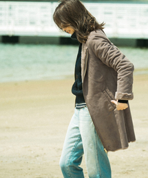 URBAN RESEARCH | Sonny Label ノーカラーフェイクムートンコート	(ムートンコート)