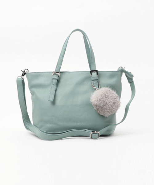 BEAU'RE SECOND（ビュレセカンド）の「【Beau're Second】ファーチャームツキミニトート/BS-1807（トートバッグ・レディース・ブラック/ブラウン/ネイビー/ブルー・FREE）」の13枚目の写真