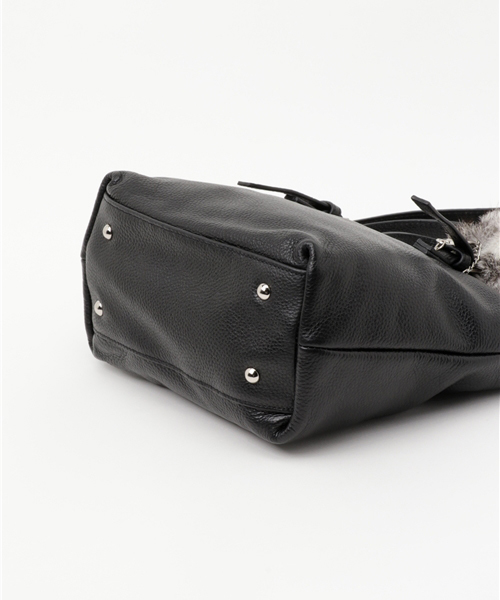 BEAU'RE SECOND（ビュレセカンド）の「【Beau're Second】ファーチャームツキミニトート/BS-1807（トートバッグ・レディース・ブラック/ブラウン/ネイビー/ブルー・FREE）」の15枚目の写真