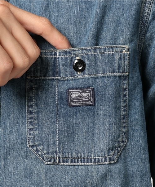Denim & Supply Ralph Lauren(デニムアンドサプライラルフローレン)の「バンダナヨーク シャンブレーシャツ(シャツ/ブラウス・メンズ・ネイビー系6・MEDIUM/LARGE/X-SMALL/SMALL)」の11枚目の写真