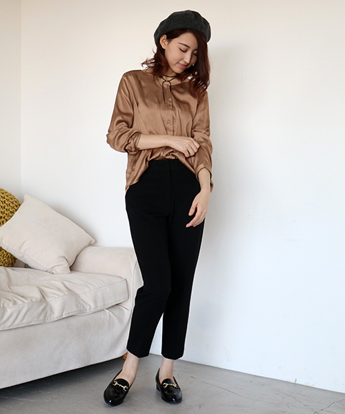 N.（N. Natural Beauty Basic）（エヌエヌナチュラルビューティーベーシック）の「ビエラブラウス（シャツ/ブラウス・レディース・ブラック/ホワイト/ブラウン/ピンク・MEDIUM）」の14枚目の写真