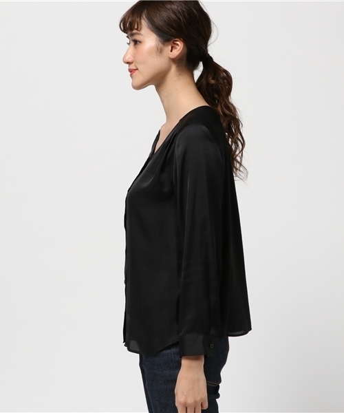 N.（N. Natural Beauty Basic）（エヌエヌナチュラルビューティーベーシック）の「ビエラブラウス（シャツ/ブラウス・レディース・ブラック/ホワイト/ブラウン/ピンク・MEDIUM）」の6枚目の写真