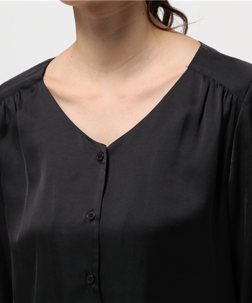 N.（N. Natural Beauty Basic）（エヌエヌナチュラルビューティーベーシック）の「ビエラブラウス（シャツ/ブラウス・レディース・ブラック/ホワイト/ブラウン/ピンク・MEDIUM）」の8枚目の写真