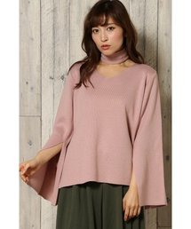 VENCEEXCHANGE | チョーカー付き袖スリットプルオーバー     (Tシャツ/カットソー)