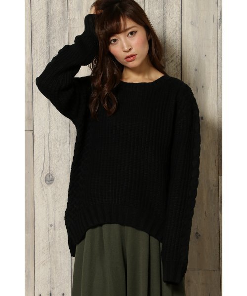 VENCEEXCHANGE（ヴァンスエクスチェンジ）の「チョーカー付き袖スリットプルオーバー     （Tシャツ/カットソー・レディース・ライトブラウン/ピンク/ブラック/オリーブ・MEDIUM）」の15枚目の写真