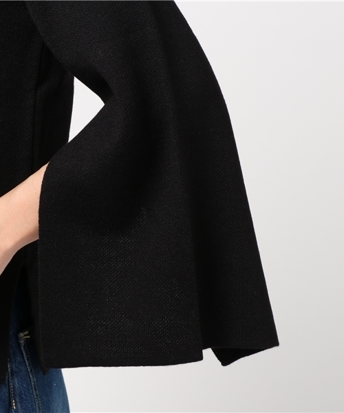 VENCEEXCHANGE（ヴァンスエクスチェンジ）の「チョーカー付き袖スリットプルオーバー     （Tシャツ/カットソー・レディース・ライトブラウン/ピンク/ブラック/オリーブ・MEDIUM）」の9枚目の写真