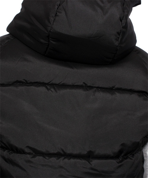 ８(eight)（エイト）の「フード付き 中綿 ダウンベスト（ダウンベスト・メンズ・ブラック/カーキ/ネイビー・X-LARGE/MEDIUM/LARGE）」の15枚目の写真