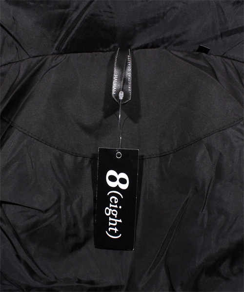 ８(eight)（エイト）の「フード付き 中綿 ダウンベスト（ダウンベスト・メンズ・ブラック/カーキ/ネイビー・X-LARGE/MEDIUM/LARGE）」の19枚目の写真