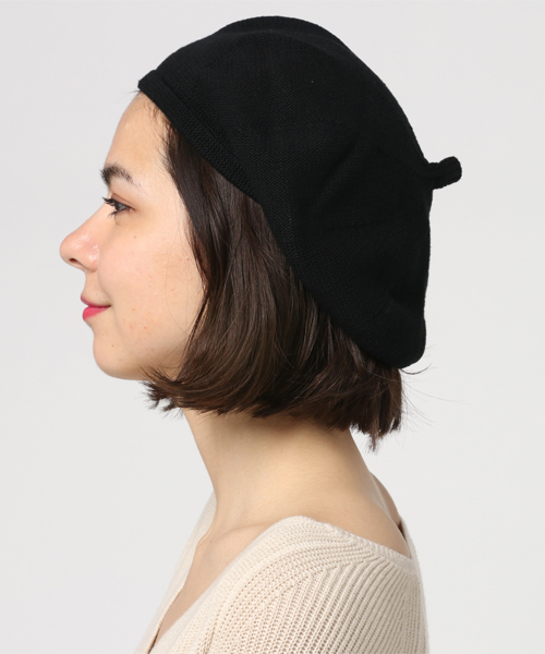 MERLOT（メルロー）の「ルーズニットベレー帽　6923（ハンチング/ベレー帽・レディース・ブラウン/グリーン/ピンク/ブルー/ベージュ/ネイビー/マスタード/オレンジ/ブラック・FREE）」の10枚目の写真