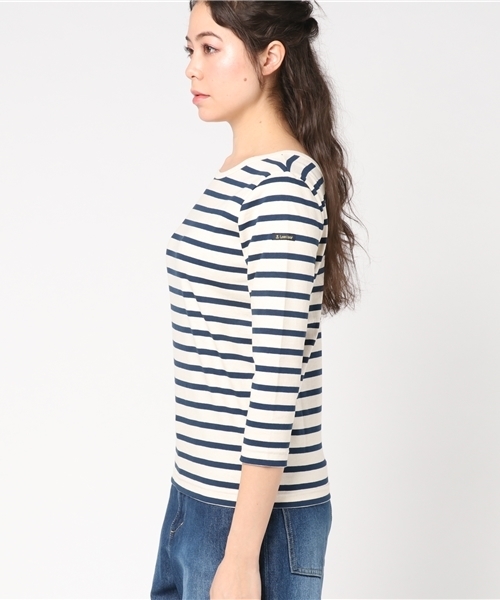 Le Minor（ルミノア）の「LE MINOR LM20G 704 バック Vネックプルオーバー◆（Tシャツ/カットソー・レディース・ダークブルー/ホワイト系その他・FREE）」の14枚目の写真