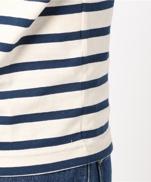 Le Minor（ルミノア）の「LE MINOR LM20G 704 バック Vネックプルオーバー◆（Tシャツ/カットソー・レディース・ダークブルー/ホワイト系その他・FREE）」の7枚目の写真