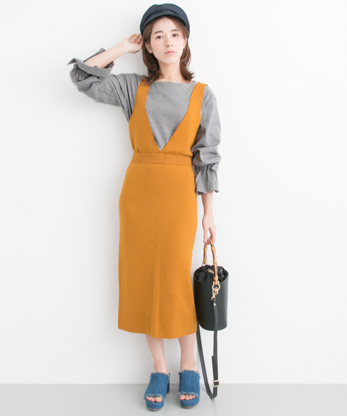 URBAN RESEARCH(アーバンリサーチ)の「袖リボンカットソー(Tシャツ/カットソー・レディース・グレー/ホワイト×ブラック/サックスブルー・FREE)」の5枚目の写真