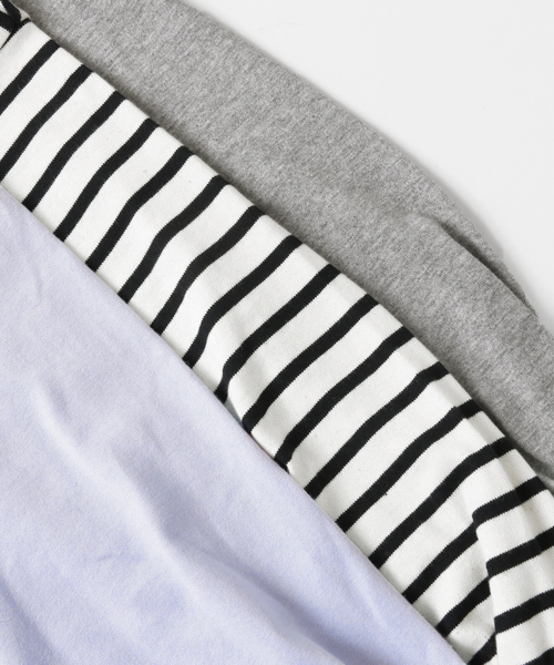 URBAN RESEARCH(アーバンリサーチ)の「袖リボンカットソー(Tシャツ/カットソー・レディース・グレー/ホワイト×ブラック/サックスブルー・FREE)」の11枚目の写真