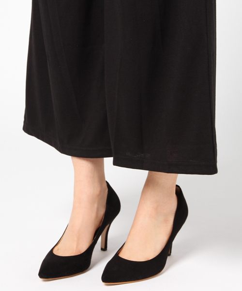 Live in comfort（リブインコンフォート）の「リブ　イン　コンフォート　すぐにコーデがキマって着脱快適　オールインワンとボーダートップスコーデセット＜ブラック＞（つなぎ/オールインワン・レディース・ブラック・MEDIUM/SMALL/LARGE/XX-LARGE/X-LARGE）」の8枚目の写真