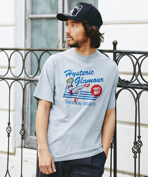 HYSTERIC GLAMOUR（ヒステリックグラマー）の「ORIGINAL QUALITY pt T-SH（Tシャツ/カットソー・メンズ・オレンジ/ホワイト/トップグレー・SMALL/MEDIUM/LARGE/X-SMALL）」の3枚目の写真