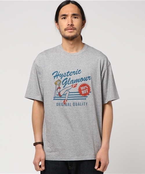 HYSTERIC GLAMOUR（ヒステリックグラマー）の「ORIGINAL QUALITY pt T-SH（Tシャツ/カットソー・メンズ・オレンジ/ホワイト/トップグレー・SMALL/MEDIUM/LARGE/X-SMALL）」の13枚目の写真