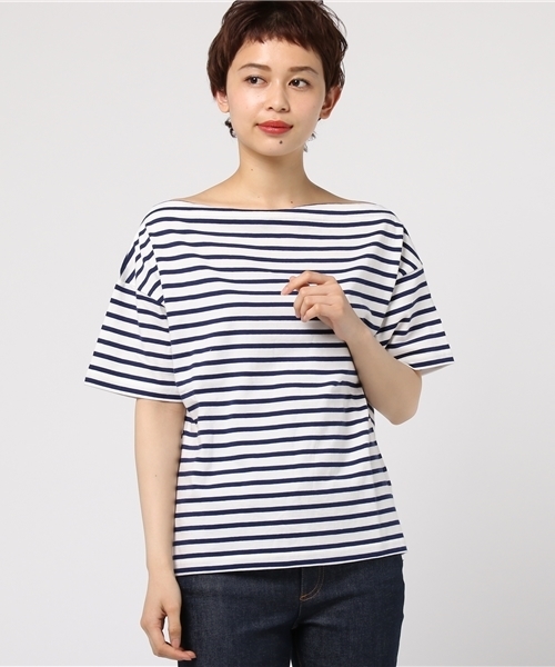 WEGO(ウィゴー)の「DISPARK/オフショルボーダーカットソー(Tシャツ/カットソー・レディース・ネイビー/レッド/ブラック・FREE)」の11枚目の写真