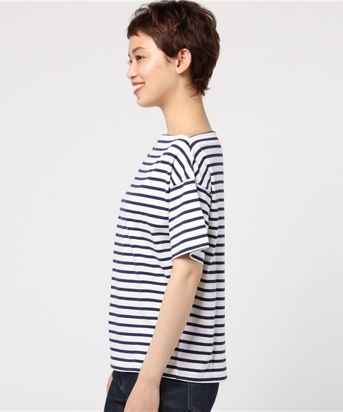 WEGO(ウィゴー)の「DISPARK/オフショルボーダーカットソー(Tシャツ/カットソー・レディース・ネイビー/レッド/ブラック・FREE)」の5枚目の写真