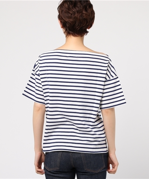 WEGO(ウィゴー)の「DISPARK/オフショルボーダーカットソー(Tシャツ/カットソー・レディース・ネイビー/レッド/ブラック・FREE)」の6枚目の写真