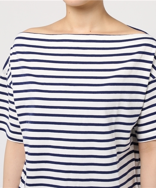 WEGO(ウィゴー)の「DISPARK/オフショルボーダーカットソー(Tシャツ/カットソー・レディース・ネイビー/レッド/ブラック・FREE)」の7枚目の写真