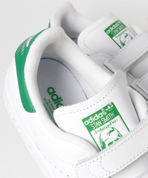 adidas(アディダス)の「STAN SMITH CF S75187(スニーカー・メンズ・ホワイト×グリーン・24.0cm/29.0cm/22.5cm/25.0cm/24.5cm/25.5cm/23.0cm/23.5cm/28.0cm/26.0cm/27.0cm/28.5cm/26.5cm/27.5cm/29.5cm/22.0cm/30.0cm)」の9枚目の写真