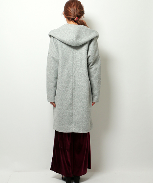 VENCEEXCHANGE（ヴァンスエクスチェンジ）の「ファーポケフーテッドコート（その他アウター・レディース・グレー/ブラック/ピンク系その他/キャメル・MEDIUM）」の9枚目の写真