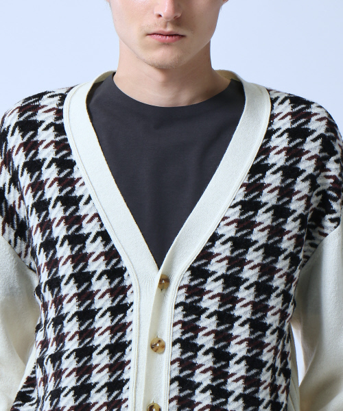 ABAHOUSE(アバハウス)の「モールガンクラブジャガードカーディガン(カーディガン/ボレロ・メンズ・ホワイト・46/44/48)」の5枚目の写真