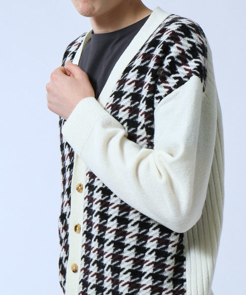 ABAHOUSE(アバハウス)の「モールガンクラブジャガードカーディガン(カーディガン/ボレロ・メンズ・ホワイト・46/44/48)」の7枚目の写真