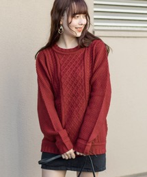 レディースのニット セーター レッド 赤色系 ファッション通販 Zozotown