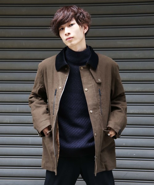 FACTOTUM（ファクトタム）の「【FACTOTUM】モールスキンストレッチブリティッシュブルゾン（その他アウター・メンズ・ブラック/カーキ・44/46/48）」の2枚目の写真