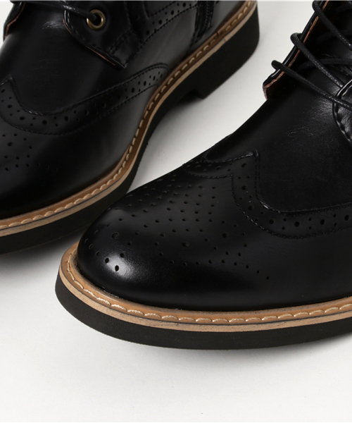 AAA（トリプルエー）の「AAA+ / ウイングチップレースアップカントリーブーツ(2346)（ブーツ・メンズ・ブラック/ダークブラウン/ネイビー/キャメル/ワイン・41/42/43/44/40）」の11枚目の写真