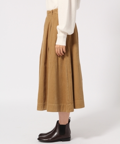 GLOBAL WORK（グローバルワーク）の「コーデュロイロングスカート/773476（スカート・レディース・ブラック/ベージュ/ワインレッド/カーキ・LARGE/MEDIUM）」の11枚目の写真