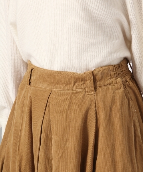 GLOBAL WORK（グローバルワーク）の「コーデュロイロングスカート/773476（スカート・レディース・ブラック/ベージュ/ワインレッド/カーキ・LARGE/MEDIUM）」の5枚目の写真