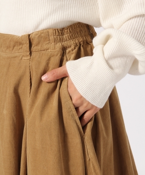 GLOBAL WORK（グローバルワーク）の「コーデュロイロングスカート/773476（スカート・レディース・ブラック/ベージュ/ワインレッド/カーキ・LARGE/MEDIUM）」の13枚目の写真
