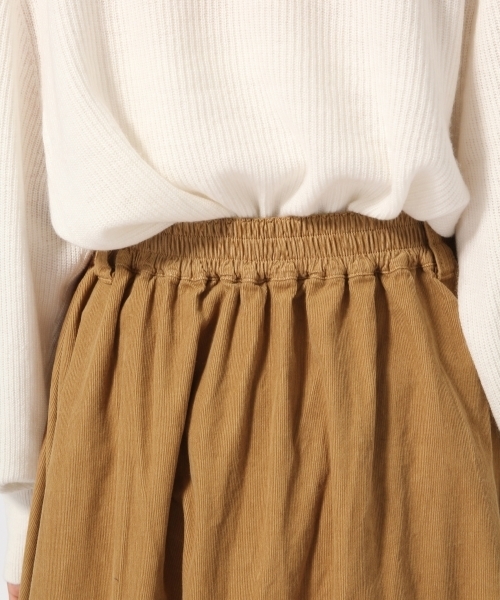 GLOBAL WORK（グローバルワーク）の「コーデュロイロングスカート/773476（スカート・レディース・ブラック/ベージュ/ワインレッド/カーキ・LARGE/MEDIUM）」の7枚目の写真