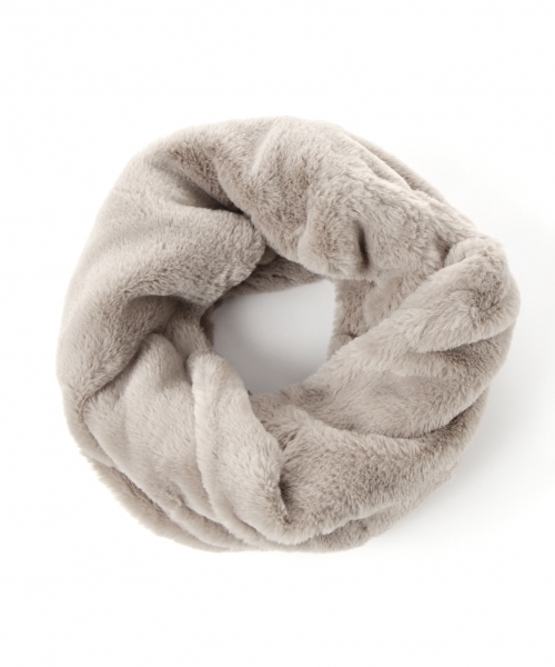 GLOBAL WORK（グローバルワーク）の「アソートフェイクファースヌード/769210（ストール/ショール・レディース・ホワイト/ブラック/ブルー/ダークグレー・FREE）」の9枚目の写真