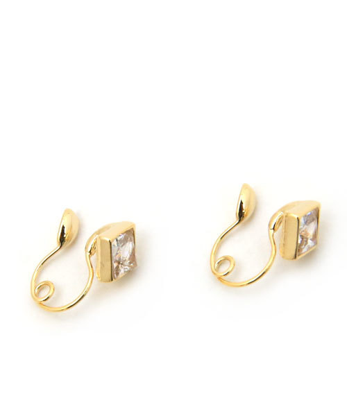 colleca la(コレカラ)の「ループフィット・スクエアビジューのイヤリング(イヤリング・レディース・シルバー/ゴールド・FREE)」の9枚目の写真