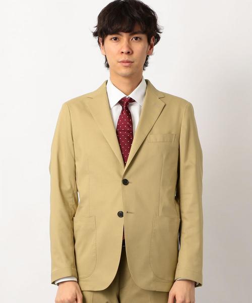 green label relaxing（グリーンレーベルリラクシング）の「ACTIVE PLUS オックス ムジ 2B NT 2PP- ジャケット ＜防シワ・ウォッシャブル・ストレッチ＞ ◆（テーラードジャケット・メンズ・ダークグレー/ベージュ/ネイビー・42/44/46/48/50）」の12枚目の写真