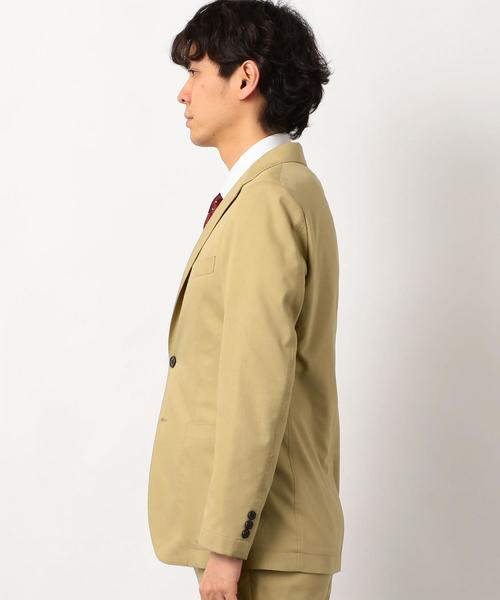 green label relaxing（グリーンレーベルリラクシング）の「ACTIVE PLUS オックス ムジ 2B NT 2PP- ジャケット ＜防シワ・ウォッシャブル・ストレッチ＞ ◆（テーラードジャケット・メンズ・ダークグレー/ベージュ/ネイビー・42/44/46/48/50）」の9枚目の写真