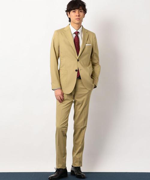 green label relaxing（グリーンレーベルリラクシング）の「ACTIVE PLUS オックス ムジ 2B NT 2PP- ジャケット ＜防シワ・ウォッシャブル・ストレッチ＞ ◆（テーラードジャケット・メンズ・ダークグレー/ベージュ/ネイビー・42/44/46/48/50）」の6枚目の写真