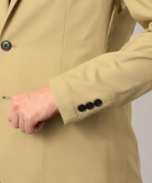 green label relaxing（グリーンレーベルリラクシング）の「ACTIVE PLUS オックス ムジ 2B NT 2PP- ジャケット ＜防シワ・ウォッシャブル・ストレッチ＞ ◆（テーラードジャケット・メンズ・ダークグレー/ベージュ/ネイビー・42/44/46/48/50）」の4枚目の写真