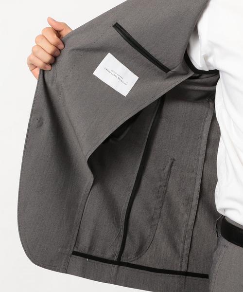 green label relaxing（グリーンレーベルリラクシング）の「ACTIVE PLUS オックス ムジ 2B NT 2PP- ジャケット ＜防シワ・ウォッシャブル・ストレッチ＞ ◆（テーラードジャケット・メンズ・ダークグレー/ベージュ/ネイビー・42/44/46/48/50）」の18枚目の写真