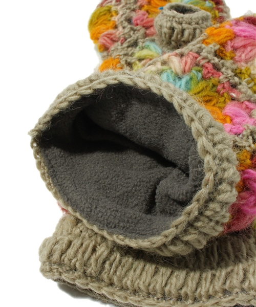 BEAUTY&YOUTH UNITED ARROWS（ビューティーアンドユースユナイテッドアローズ）の「BY NIRVENNA カラーフラワーフィンガーレスグローブ（手袋・レディース・オフホワイト/グレー・フリー）」の5枚目の写真